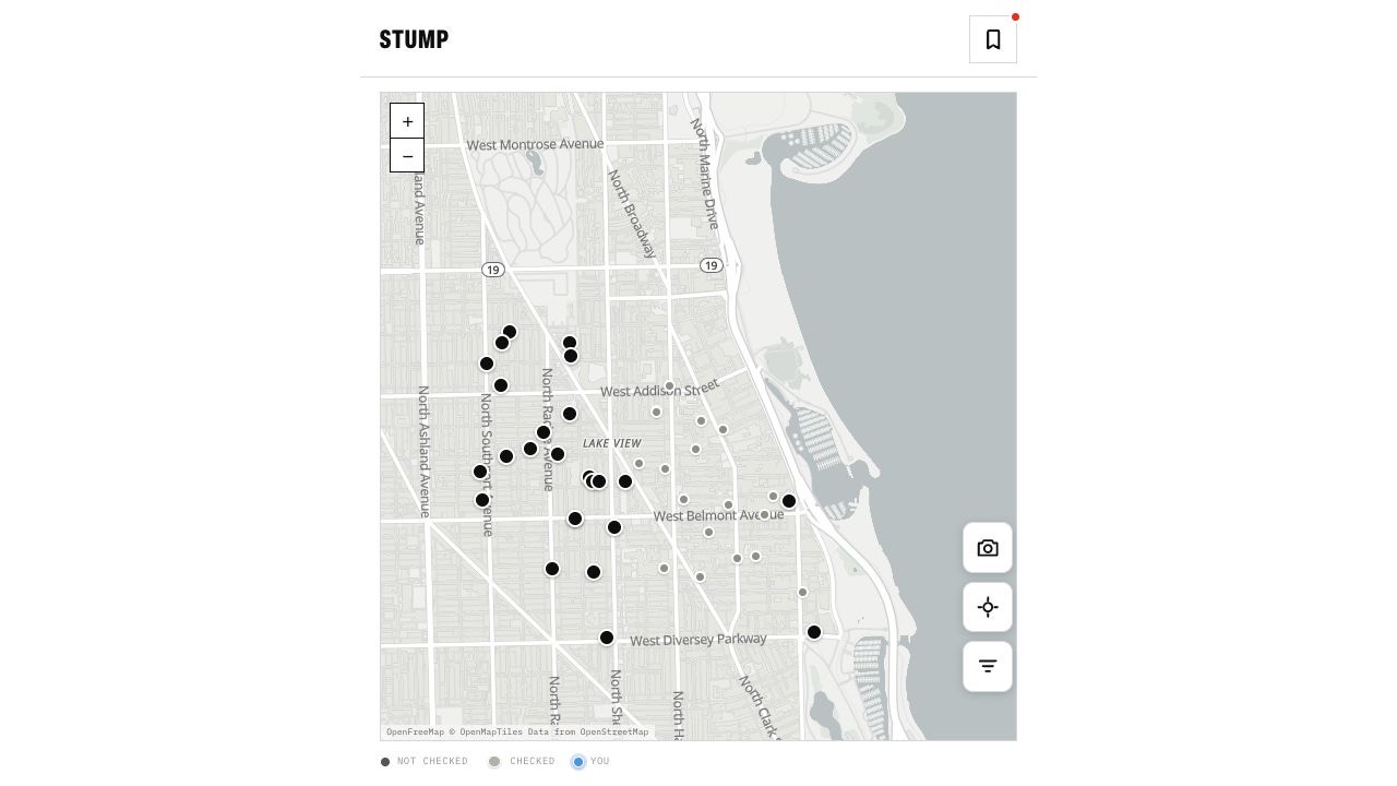 Map showing Chicago tree removals and replacement requests